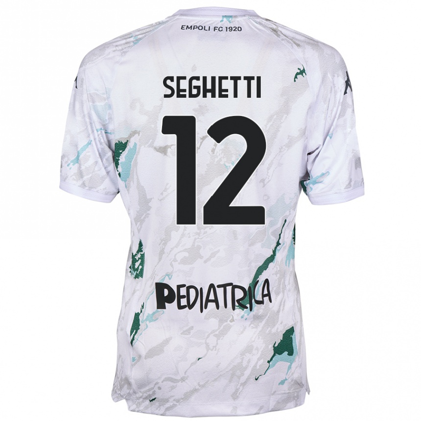 Kids Football Jacopo Seghetti #12 Grey Away Jersey 2024/25 T-Shirt