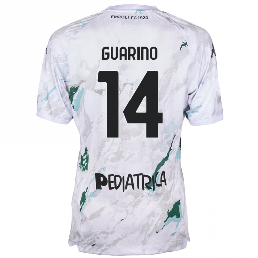 Kids Football Gabriele Guarino #14 Grey Away Jersey 2024/25 T-Shirt