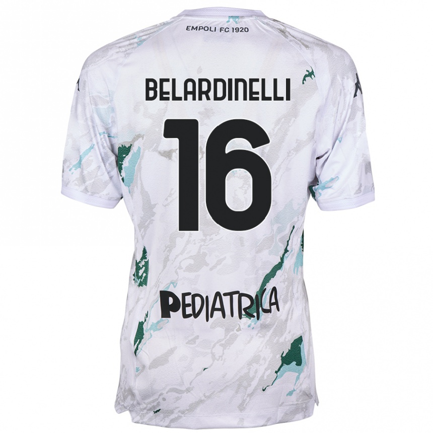 Kids Football Luca Belardinelli #16 Grey Away Jersey 2024/25 T-Shirt