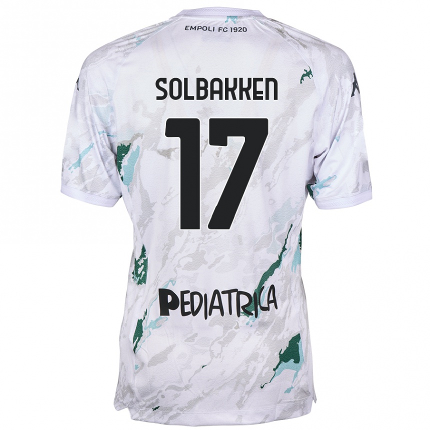 Kids Football Ola Solbakken #17 Grey Away Jersey 2024/25 T-Shirt