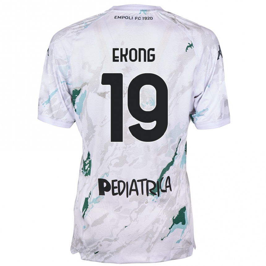 Kids Football Emmanuel Ekong #19 Grey Away Jersey 2024/25 T-Shirt