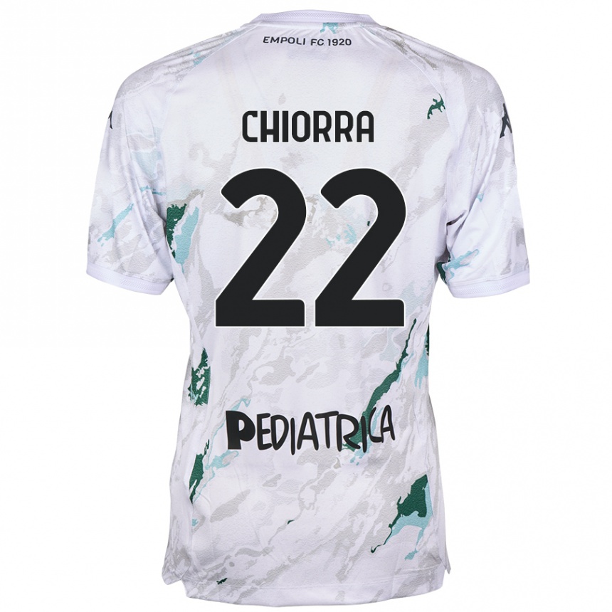 Kids Football Niccolò Chiorra #22 Grey Away Jersey 2024/25 T-Shirt