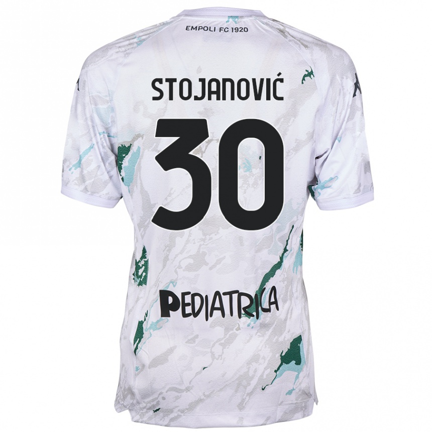 Kids Football Petar Stojanović #30 Grey Away Jersey 2024/25 T-Shirt