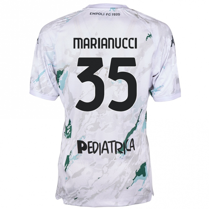 Kids Football Luca Marianucci #35 Grey Away Jersey 2024/25 T-Shirt