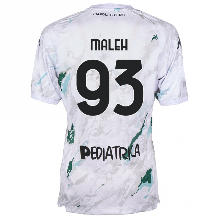 Kids Football Youssef Maleh #93 Grey Away Jersey 2024/25 T-Shirt