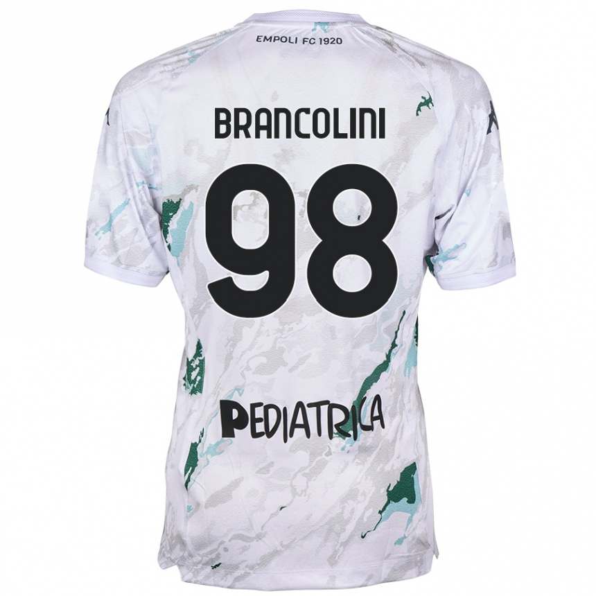 Kids Football Federico Brancolini #98 Grey Away Jersey 2024/25 T-Shirt