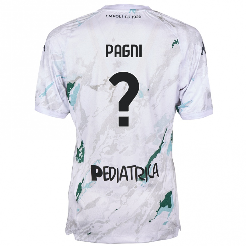 Kids Football Niccolò Pagni #0 Grey Away Jersey 2024/25 T-Shirt