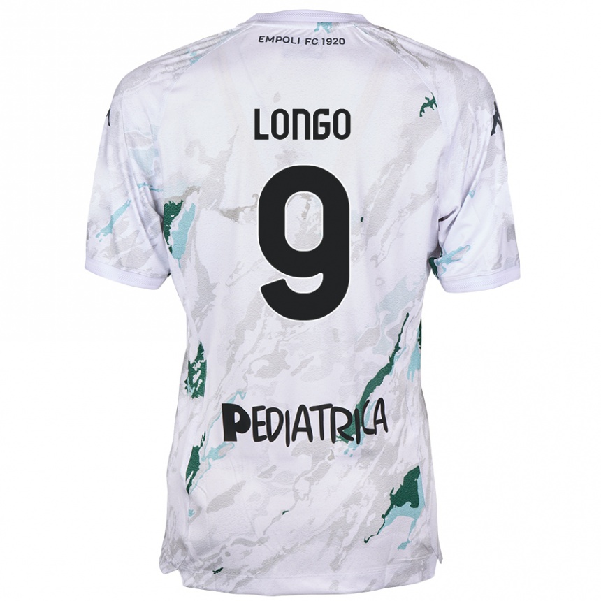 Kids Football Mattia Longo #9 Grey Away Jersey 2024/25 T-Shirt