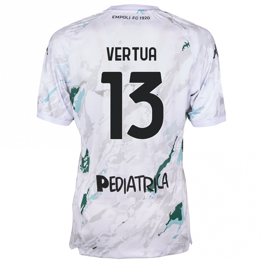 Kids Football Filippo Vertua #13 Grey Away Jersey 2024/25 T-Shirt