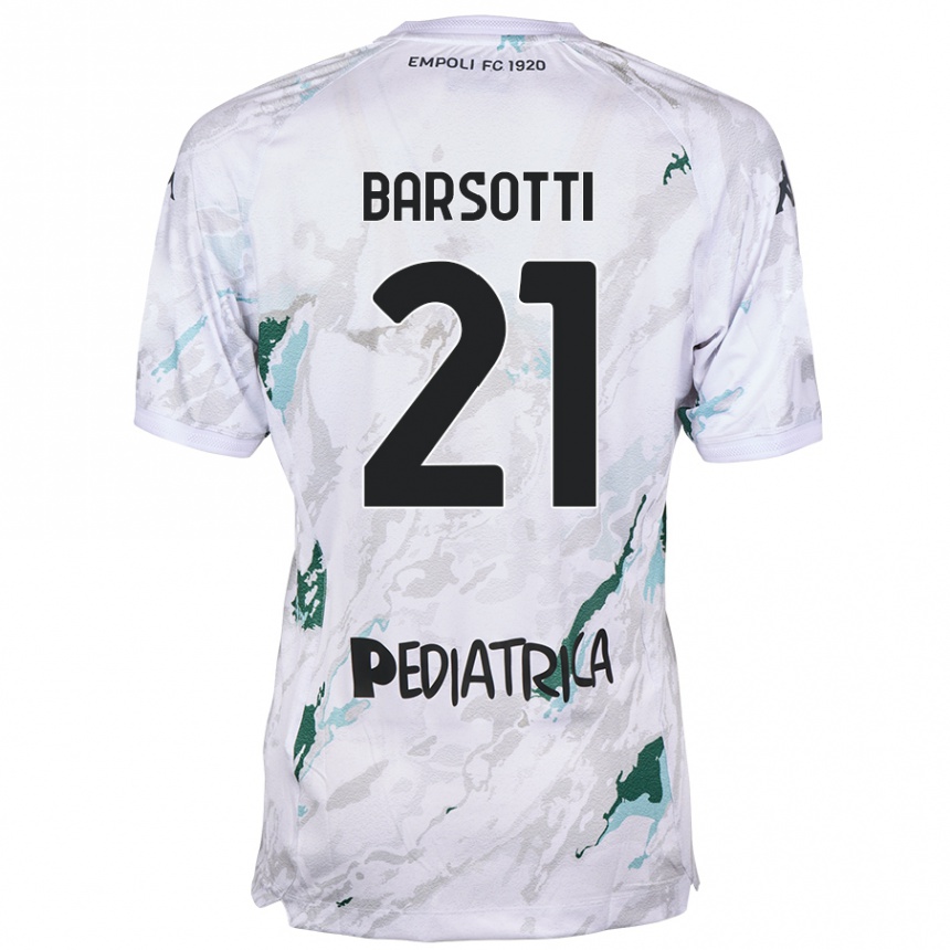 Kids Football Leonardo Barsotti #21 Grey Away Jersey 2024/25 T-Shirt