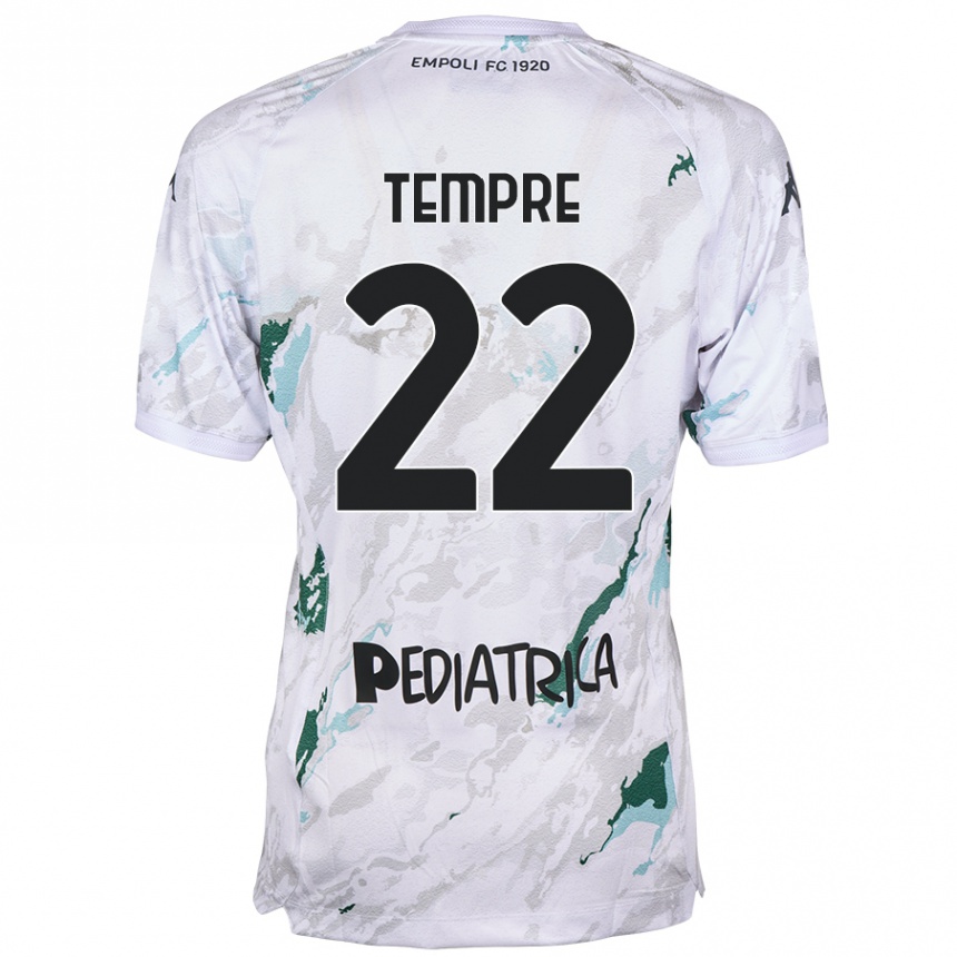 Kids Football Michele Tempre #22 Grey Away Jersey 2024/25 T-Shirt