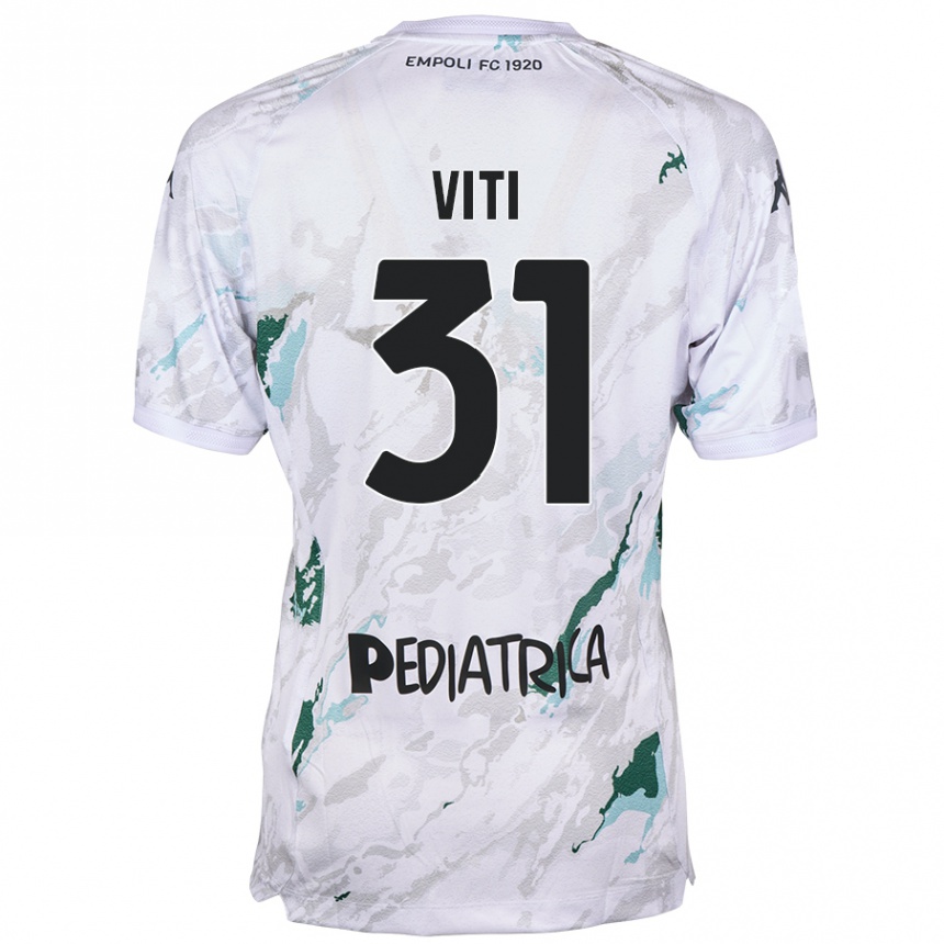 Kids Football Vittorio Viti #31 Grey Away Jersey 2024/25 T-Shirt