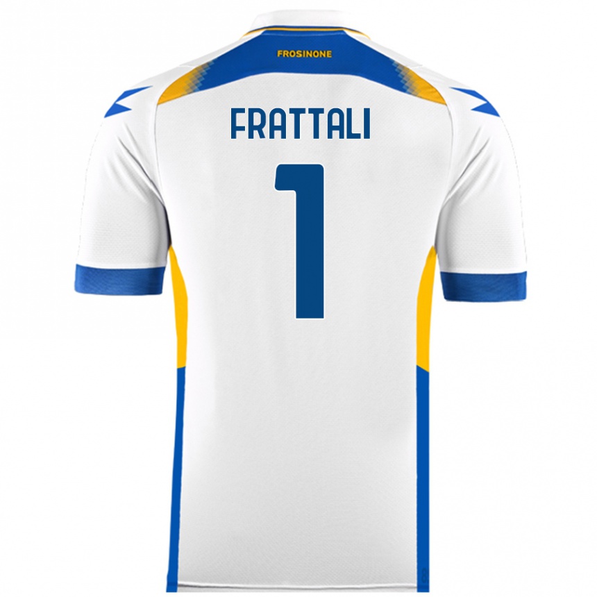 Kids Football Pierluigi Frattali #1 White Away Jersey 2024/25 T-Shirt