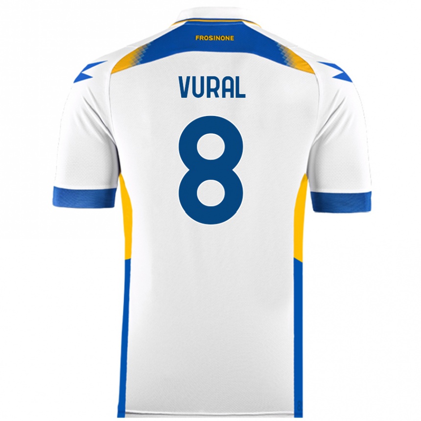 Kids Football İsak Vural #8 White Away Jersey 2024/25 T-Shirt