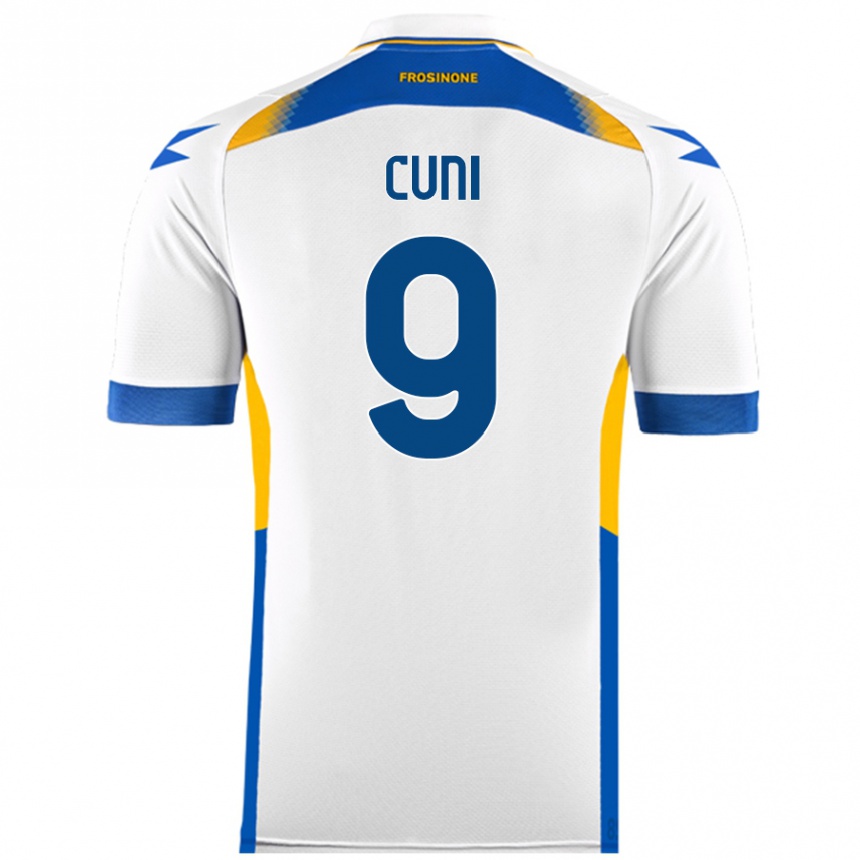 Kids Football Marvin Cuni #9 White Away Jersey 2024/25 T-Shirt