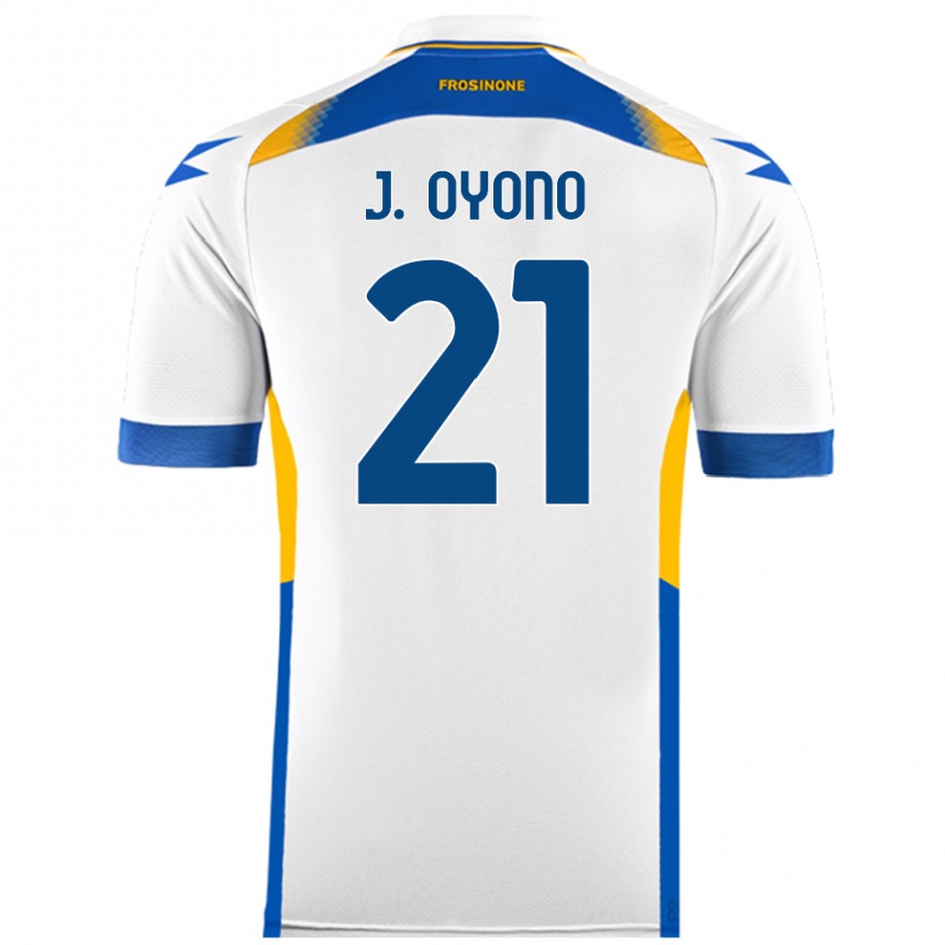 Kids Football Jérémy Oyono #21 White Away Jersey 2024/25 T-Shirt