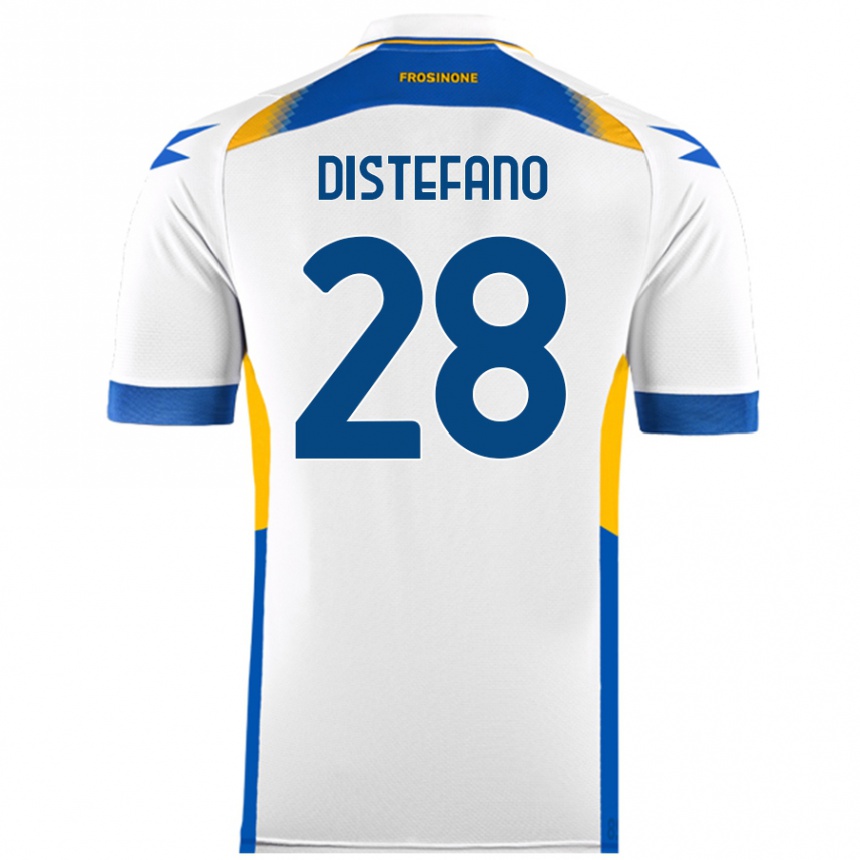 Kids Football Filippo Distefano #28 White Away Jersey 2024/25 T-Shirt