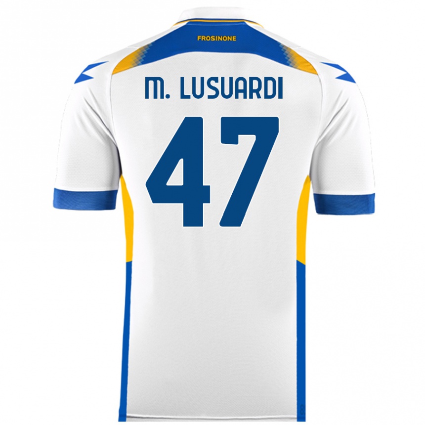 Kids Football Mateus Lusuardi #47 White Away Jersey 2024/25 T-Shirt