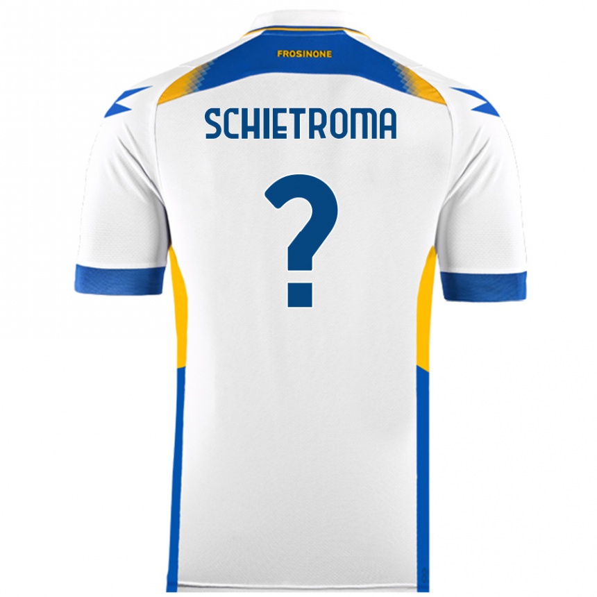 Kids Football Lorenzo Schietroma #0 White Away Jersey 2024/25 T-Shirt