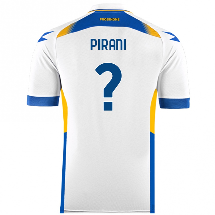 Kids Football Simone Pirani #0 White Away Jersey 2024/25 T-Shirt