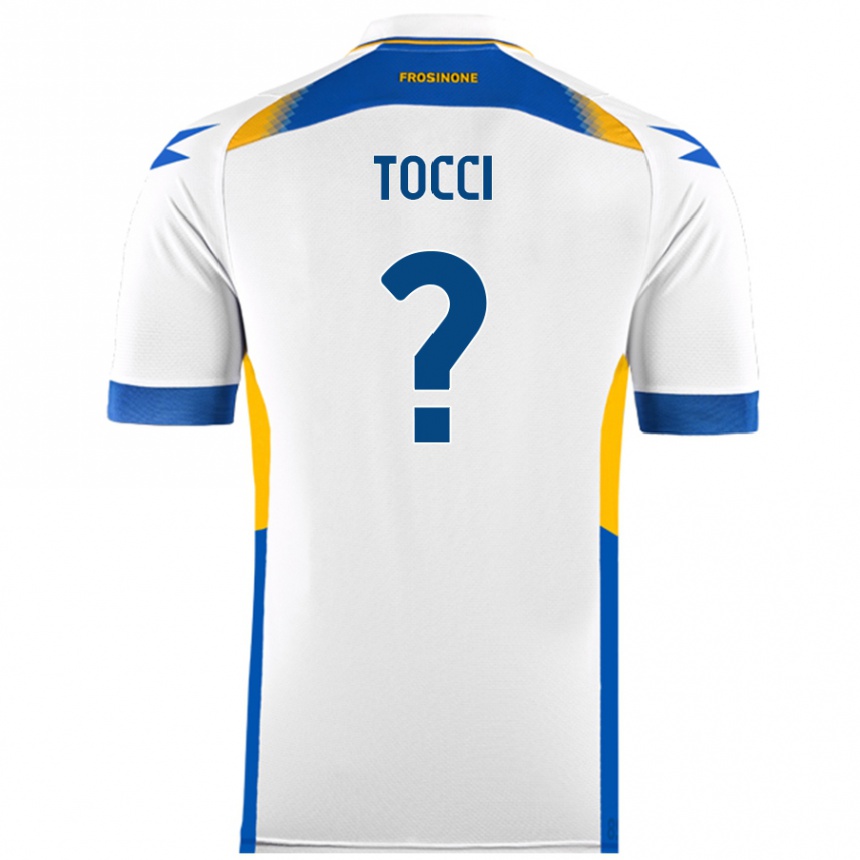 Kids Football Federico Tocci #0 White Away Jersey 2024/25 T-Shirt