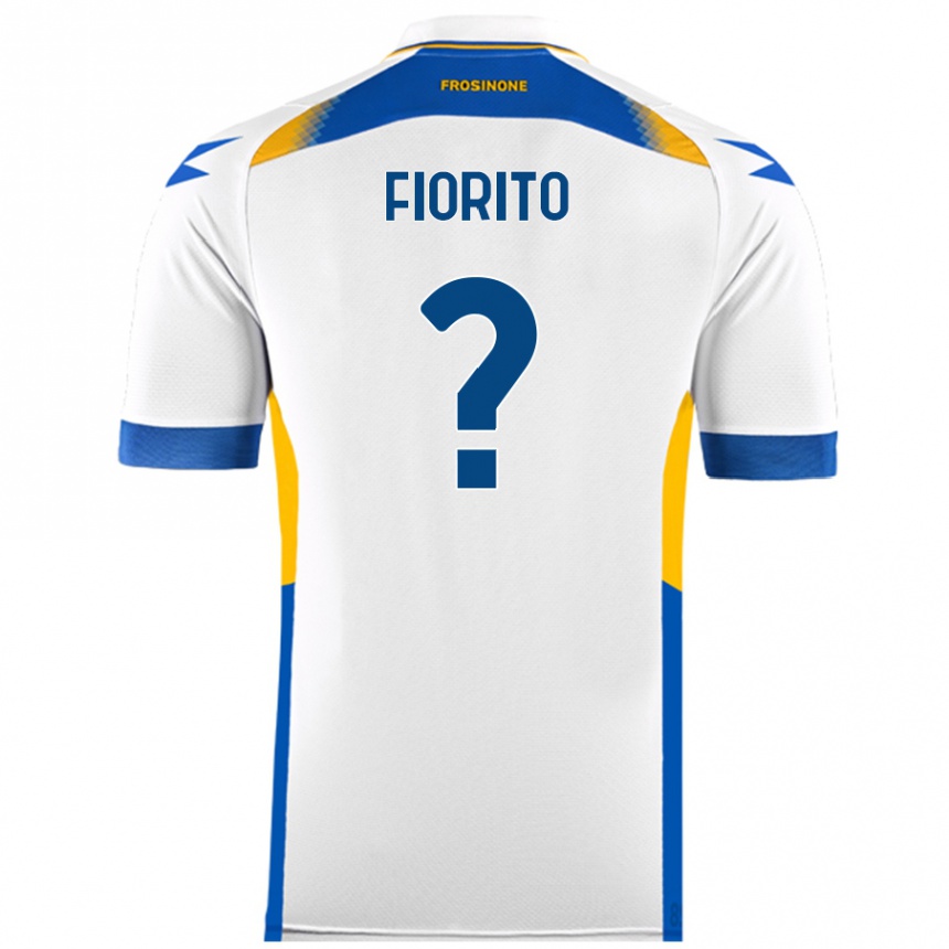 Kids Football Loris Fiorito #0 White Away Jersey 2024/25 T-Shirt