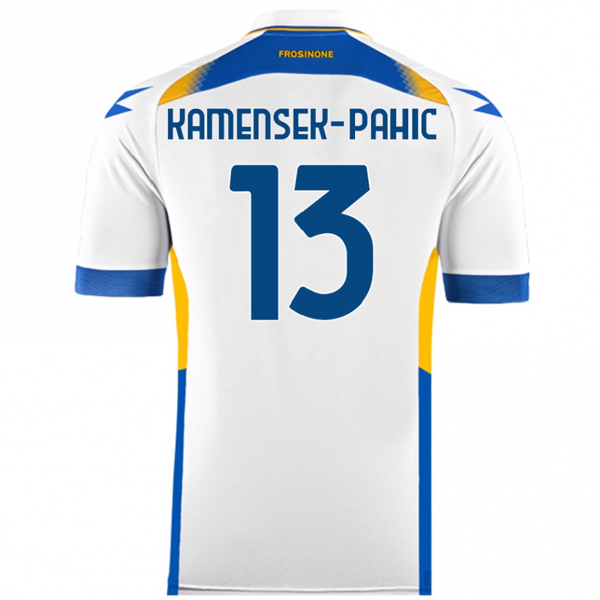 Kids Football Matjaz Kamensek-Pahic #13 White Away Jersey 2024/25 T-Shirt