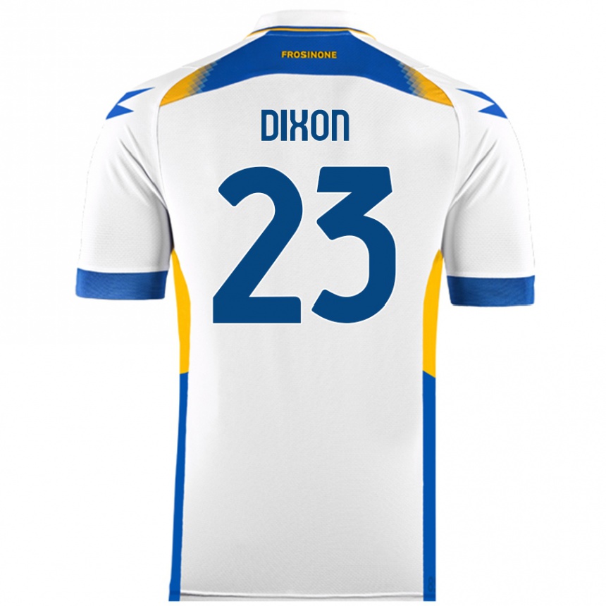 Kids Football Damar Dixon #23 White Away Jersey 2024/25 T-Shirt