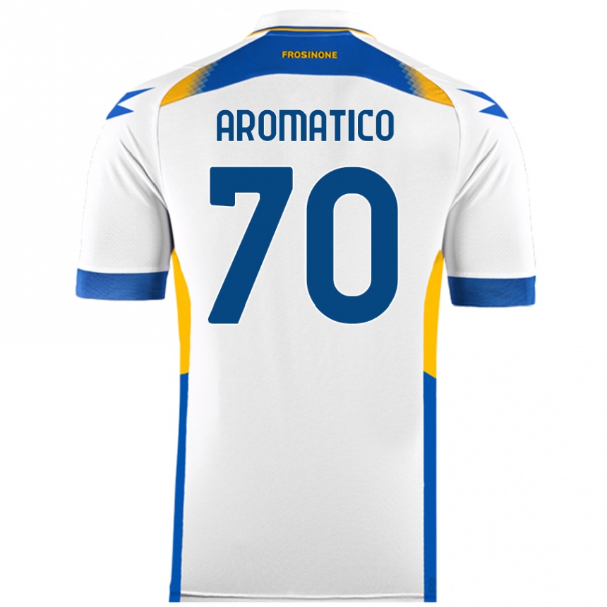 Kids Football Raul Aromatico #70 White Away Jersey 2024/25 T-Shirt