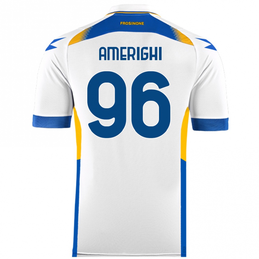 Kids Football Igor Amerighi #96 White Away Jersey 2024/25 T-Shirt