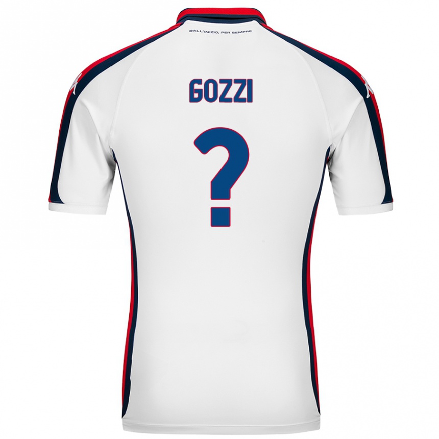 Kids Football Paolo Gozzi #0 White Away Jersey 2024/25 T-Shirt