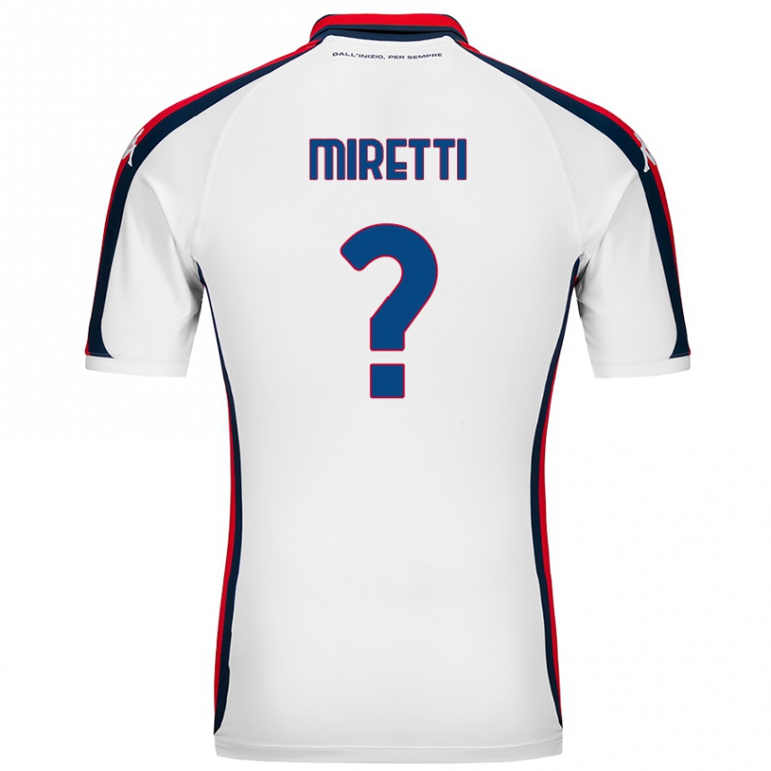 Kids Football Fabio Miretti #0 White Away Jersey 2024/25 T-Shirt