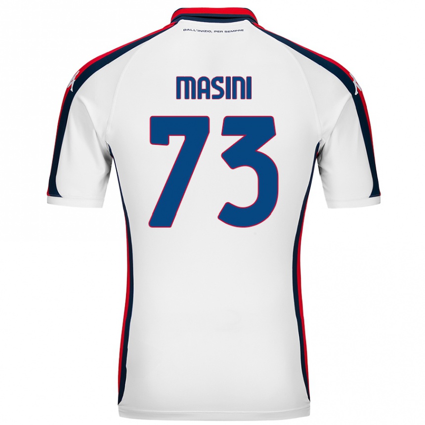 Kids Football Patrizio Masini #73 White Away Jersey 2024/25 T-Shirt