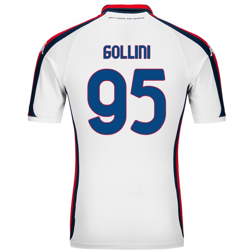 Kids Football Pierluigi Gollini #95 White Away Jersey 2024/25 T-Shirt