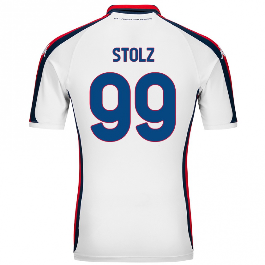 Kids Football Franz Stolz #99 White Away Jersey 2024/25 T-Shirt