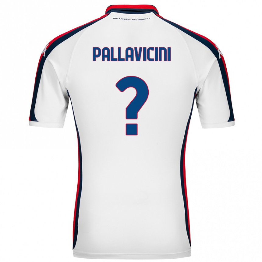 Kids Football Matteo Pallavicini #0 White Away Jersey 2024/25 T-Shirt