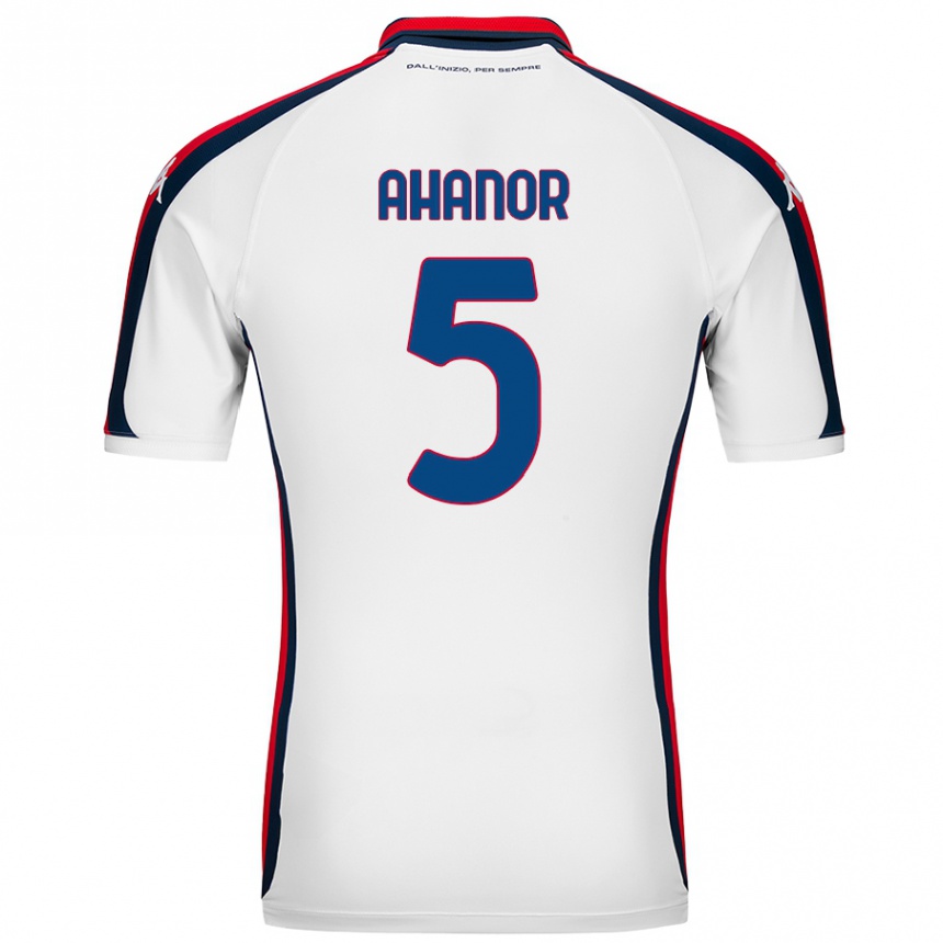 Kids Football Honest Ahanor #5 White Away Jersey 2024/25 T-Shirt