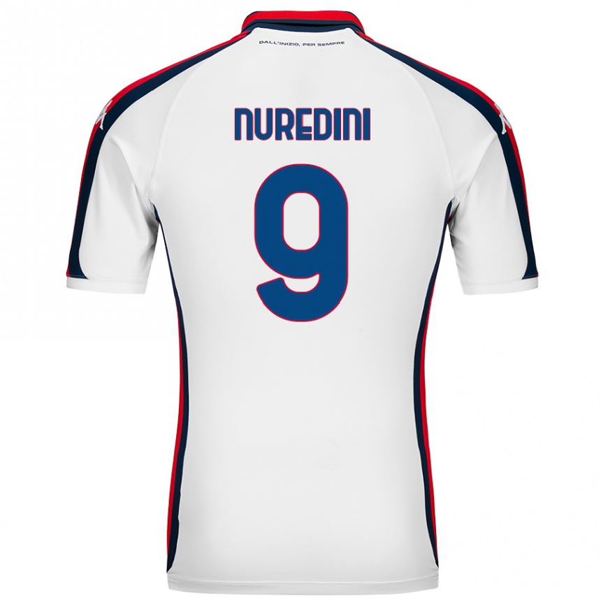 Kids Football Joi Nuredini #9 White Away Jersey 2024/25 T-Shirt