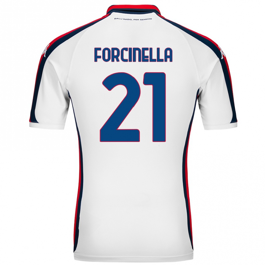 Kids Football Camilla Forcinella #21 White Away Jersey 2024/25 T-Shirt