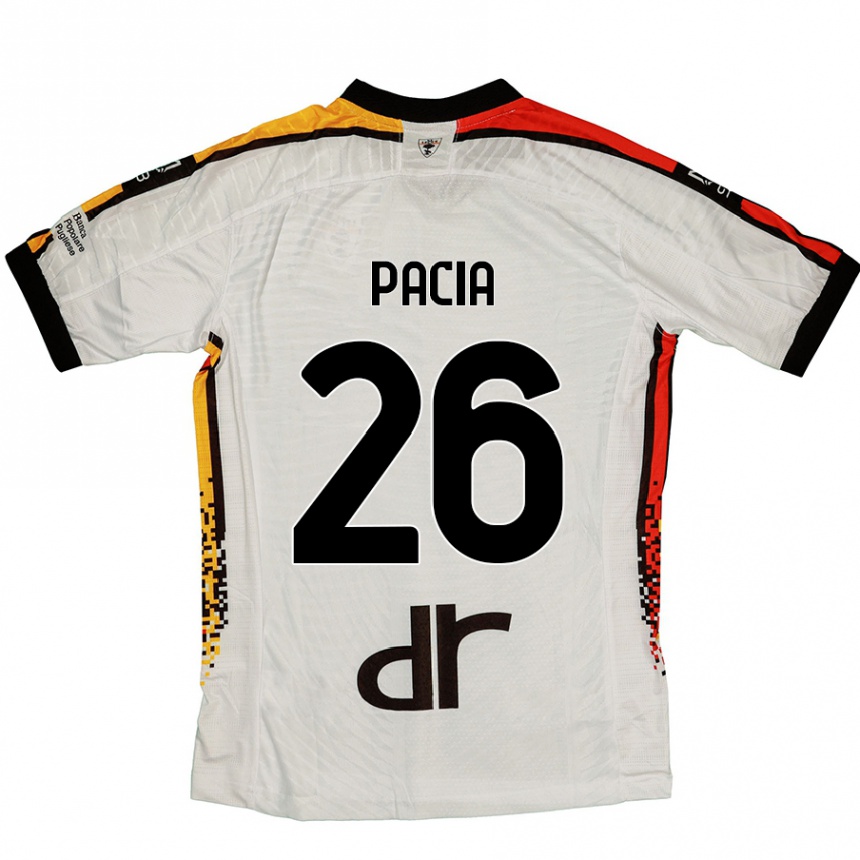 Kids Football Fabiano Pacia #26 White Black Away Jersey 2024/25 T-Shirt