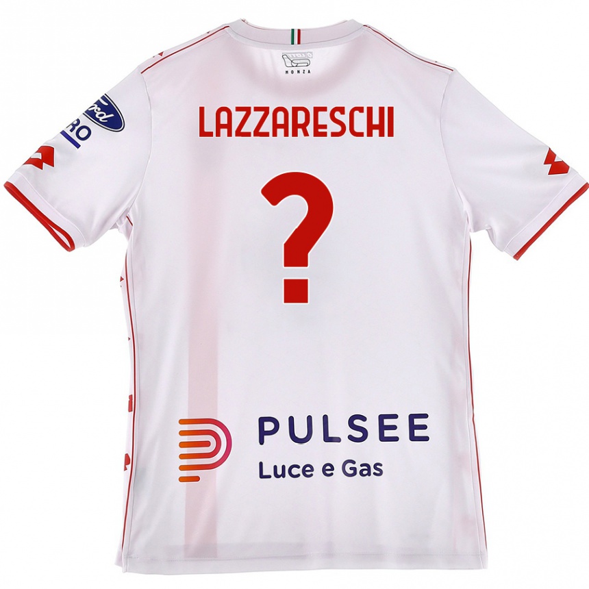 Kids Football Andrea Lazzareschi #0 White Red Away Jersey 2024/25 T-Shirt