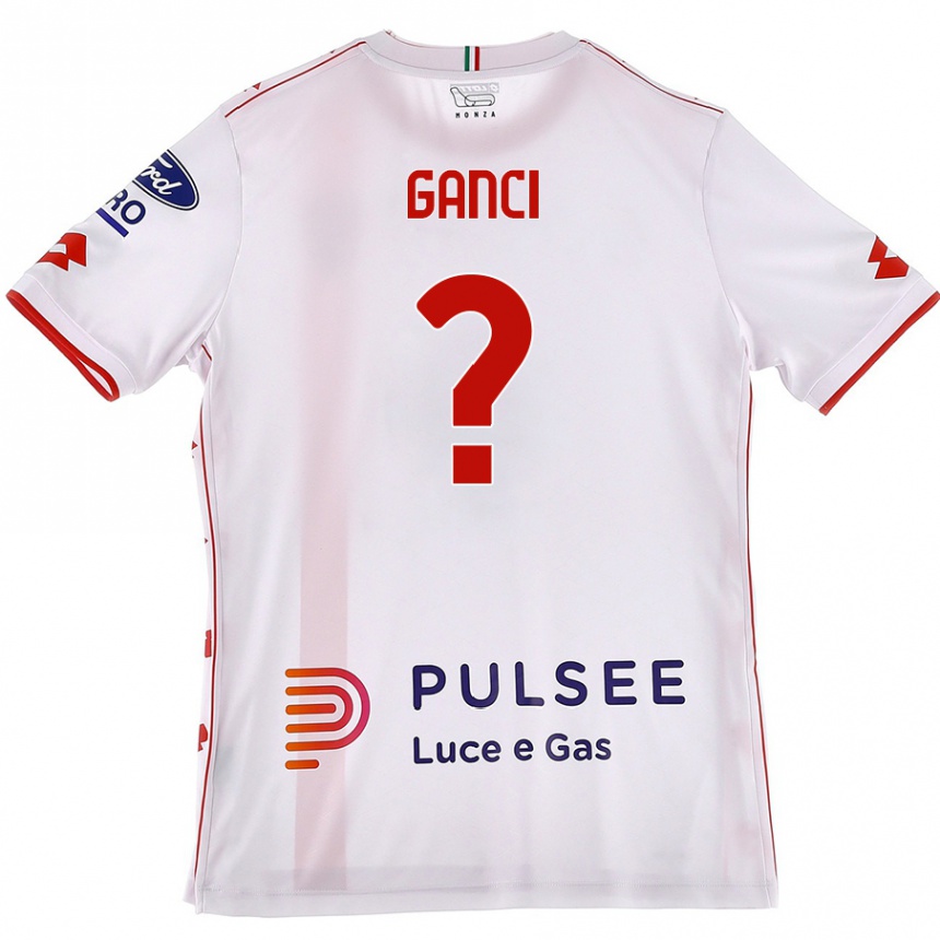 Kids Football Daniele Ganci #0 White Red Away Jersey 2024/25 T-Shirt