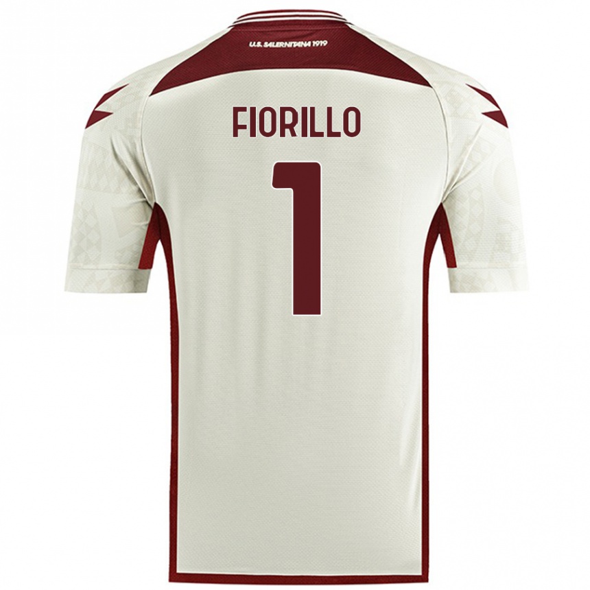 Kids Football Vincenzo Fiorillo #1 Cream Color Away Jersey 2024/25 T-Shirt