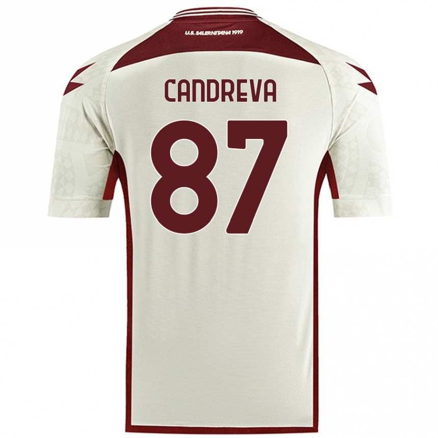 Kids Football Antonio Candreva #87 Cream Color Away Jersey 2024/25 T-Shirt