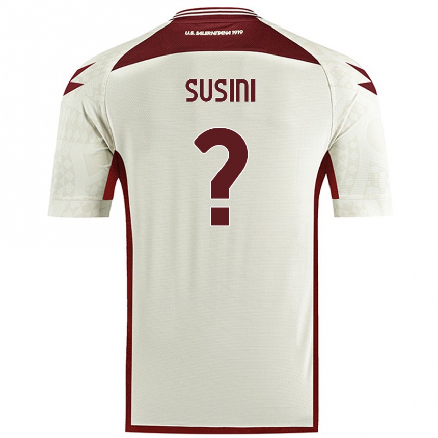 Kids Football Antonio Susini #0 Cream Color Away Jersey 2024/25 T-Shirt