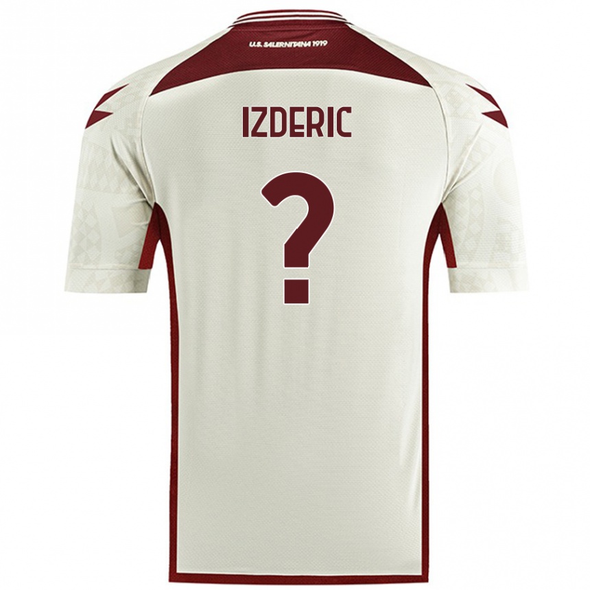 Kids Football Luka Izderic #0 Cream Color Away Jersey 2024/25 T-Shirt