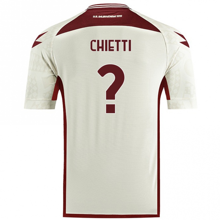 Kids Football Francesco Chietti #0 Cream Color Away Jersey 2024/25 T-Shirt