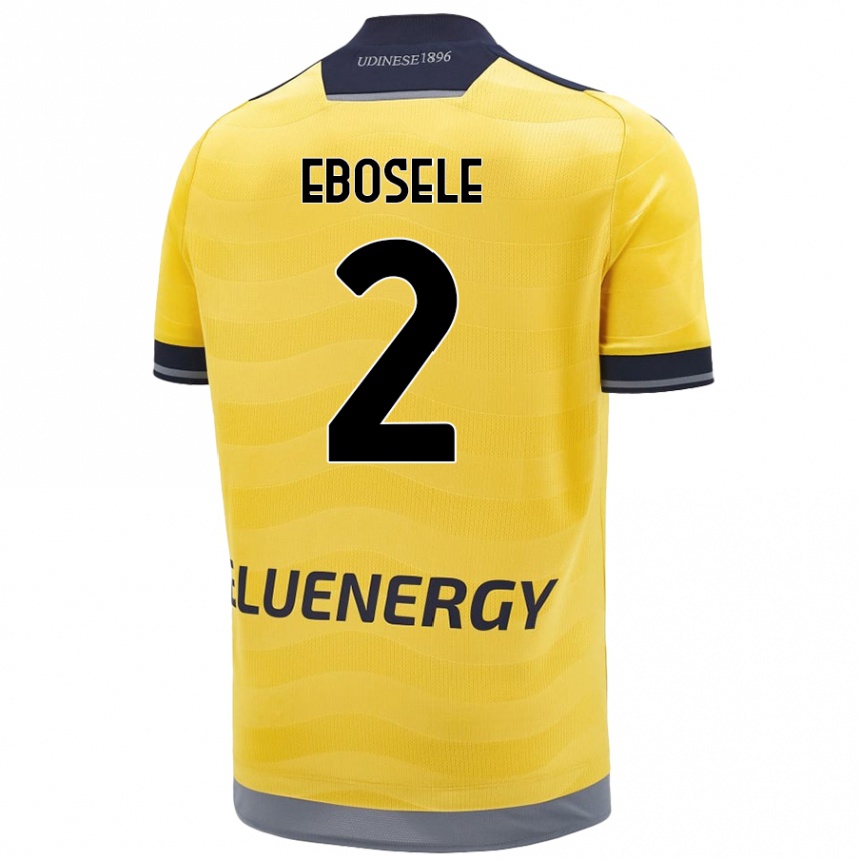 Kids Football Festy Ebosele #2 Golden Away Jersey 2024/25 T-Shirt