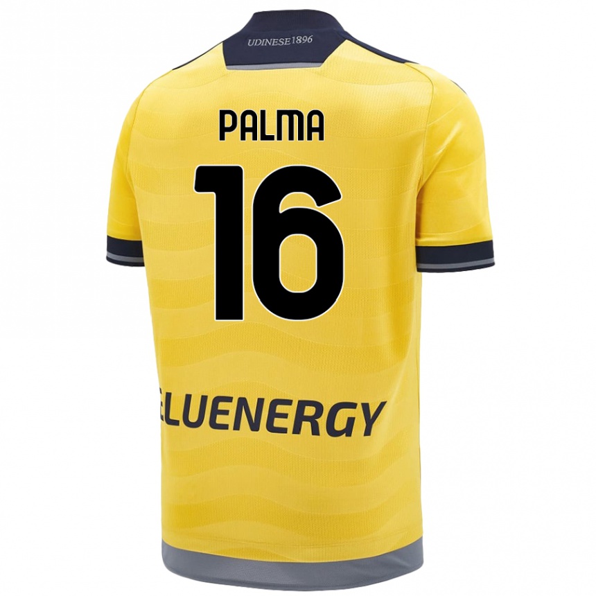 Kids Football Matteo Palma #16 Golden Away Jersey 2024/25 T-Shirt