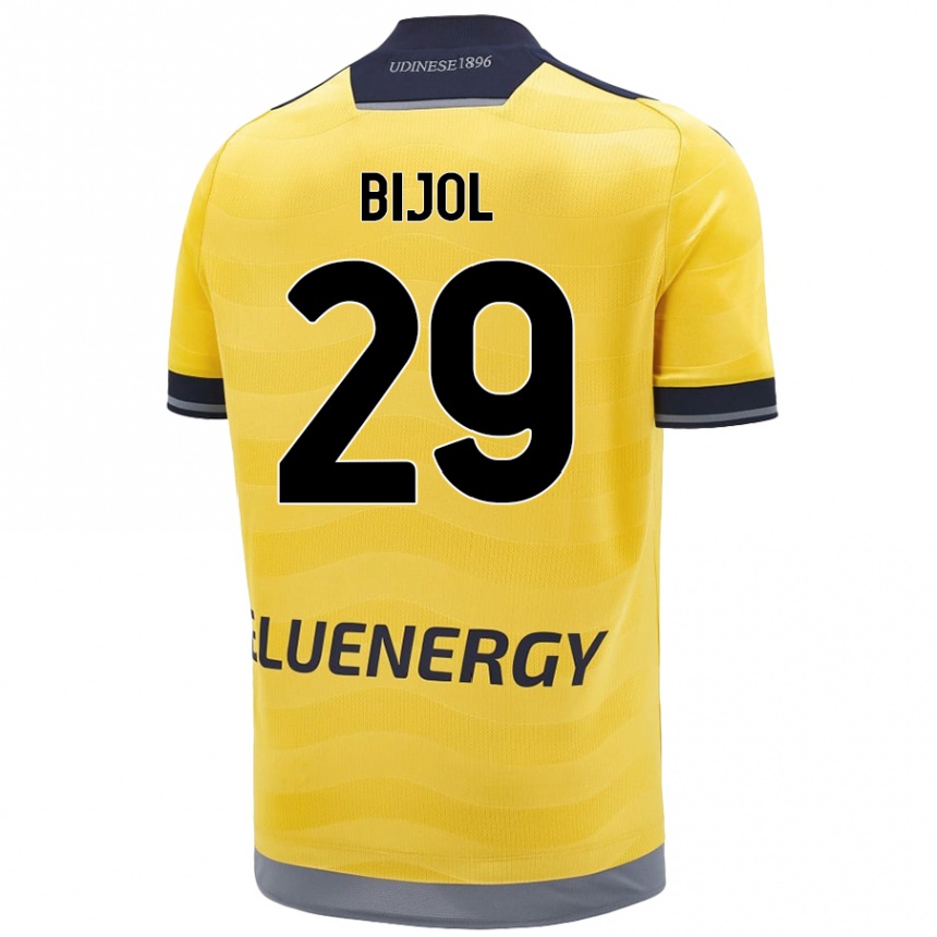 Kids Football Jaka Bijol #29 Golden Away Jersey 2024/25 T-Shirt